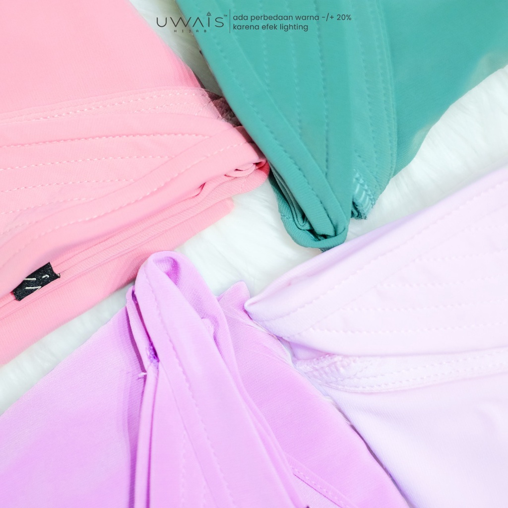 JILBAB INSTAN BERGO MAISHA KERUDUNG KAOS JERSEY  POLOS ANTEM UWAIS HIJAB SYARI TERBARU BEST SELLER-7