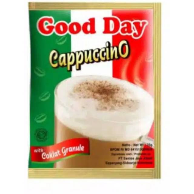 

Kopi Good Day Cappucino 1 renteng ( 10 x 25 gr )
