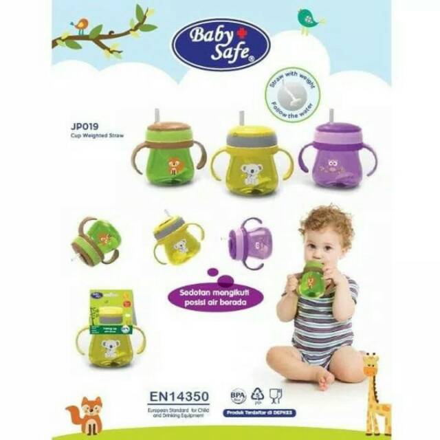 Baby Safe JP019 Cup Weighted Straw