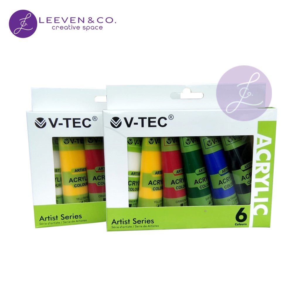 

V-TEC ACRYLIC VT-635 / 35ML X 6 COLOR