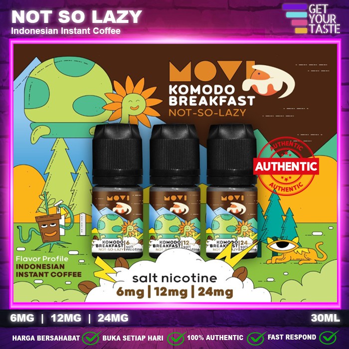 Liquid Komodo Breakfast Not So Lazy Salt Nic 30ML by MOVI