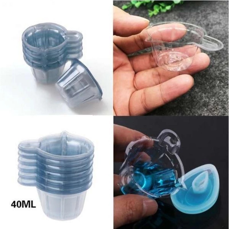 [10Pcs 40ML Plastic Disposable Cups ][Dispenser Silicone Resin Mold Kit ][Used for Glue Dispensing Mixing Packaging Urine Sampling][DIY Epoxy Resin Jewelry Making ]