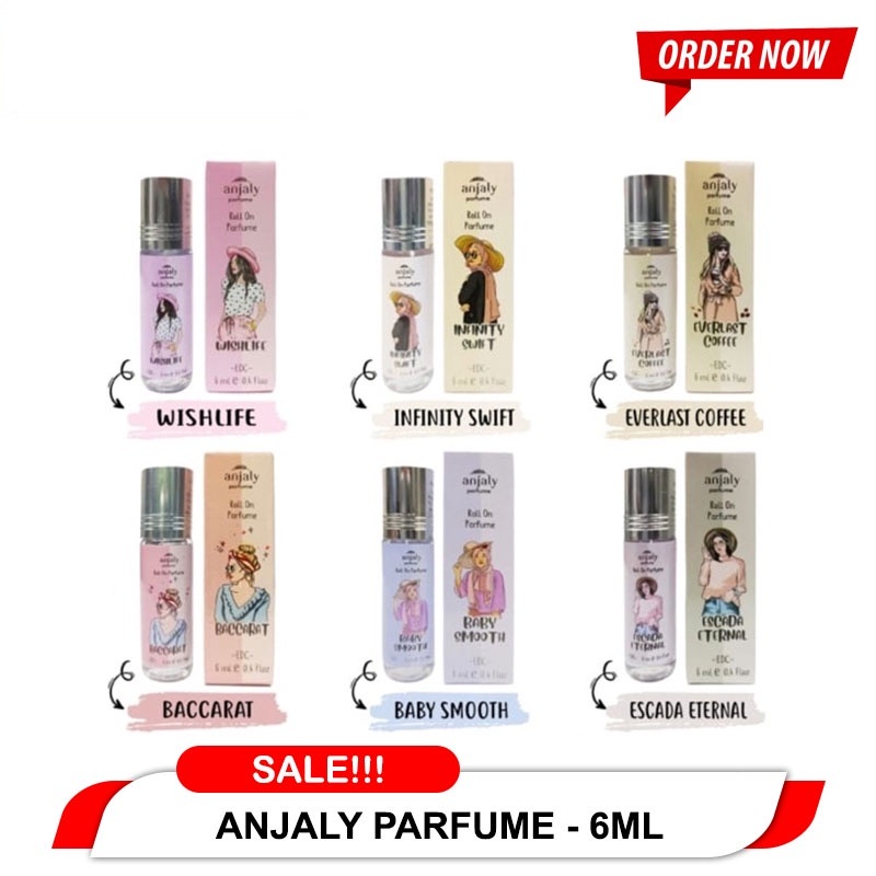 BEAUTY JAYA - BISA COD [ BPOM ] ANJALY PARFUM WANITA ROLL ON 6ML WANGI LEMBUT ELEGAN DAN TAHAN LAMA