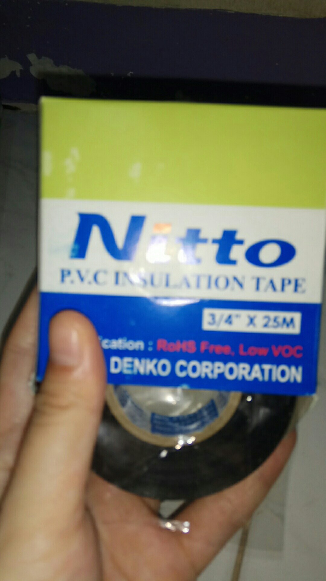 Isolasi Listrik Nitto / Isolasi Kabel / Lakban Listrik Lakban Kabel