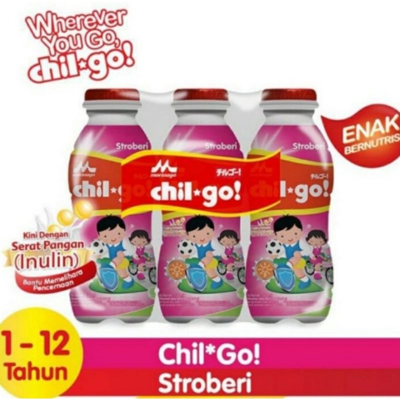 

Chill Go Susu Steril Rasa Strawberry Susu Strawberry UHT 6 Pc x 140Ml