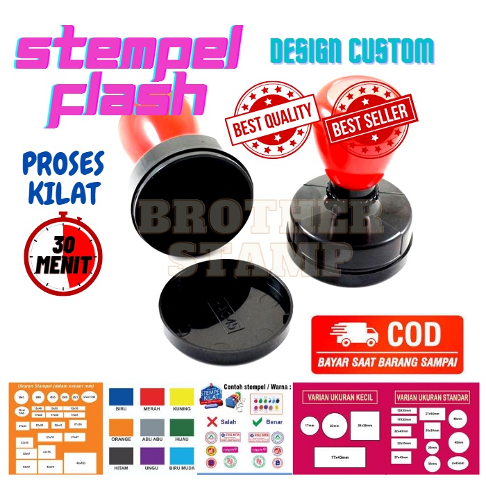 

STEMPEL CUSTOM / D-42 MM / OTOMATIS TINTA / BISA 2 WARNA