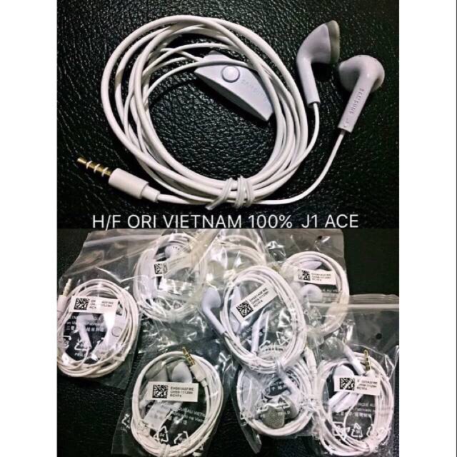 Headset Sam J1 vietnam Hf Earphone packing plastik ori copotan