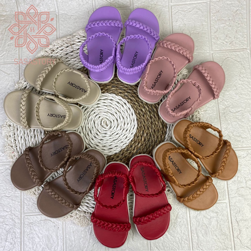 SEPATU SANDAL ANAK PEREMPUAN KEPANG LUCU 1 2 3 TAHUN KA04