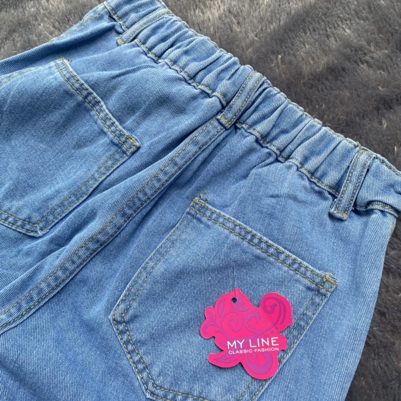 youngmoodis size anak abg tanggung remaja celana bahan jeans lembut tebal import