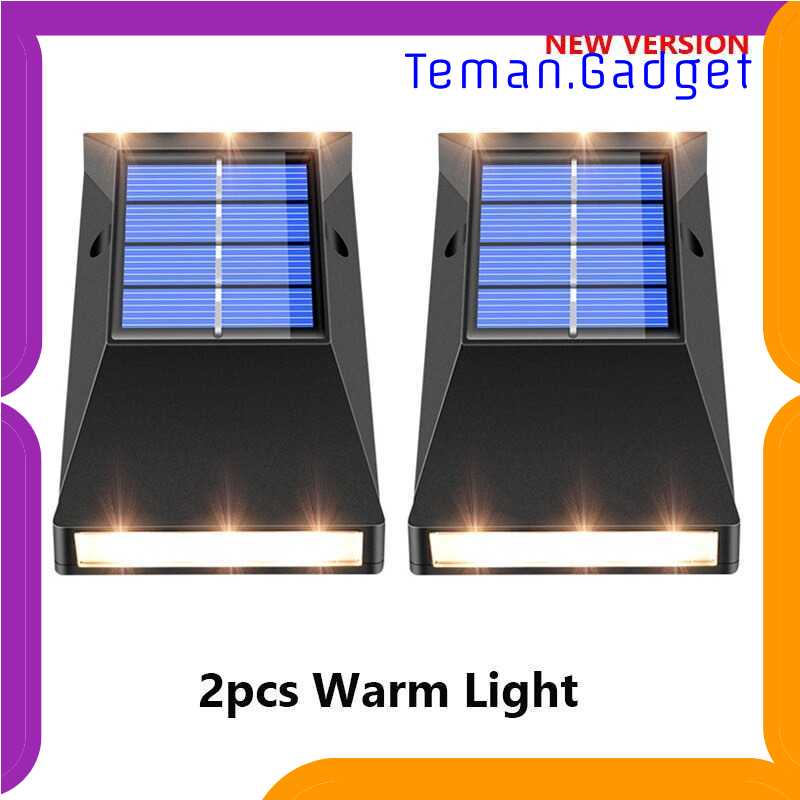 TG-DHA Everso Lampu Solar LED Outdoor Wall Warm White 2 PCS Waterproof - L30