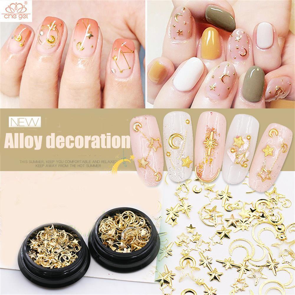 Sequin Bentuk Bulan Sabit 3D Untuk Dekorasi Nail Art