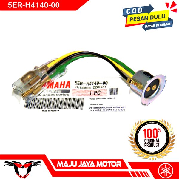 Soket Socket Cop Fitting Fiting  Lampu Depan Mio J Sporty Smile Jupiter Z Mx Vega Original Yamaha