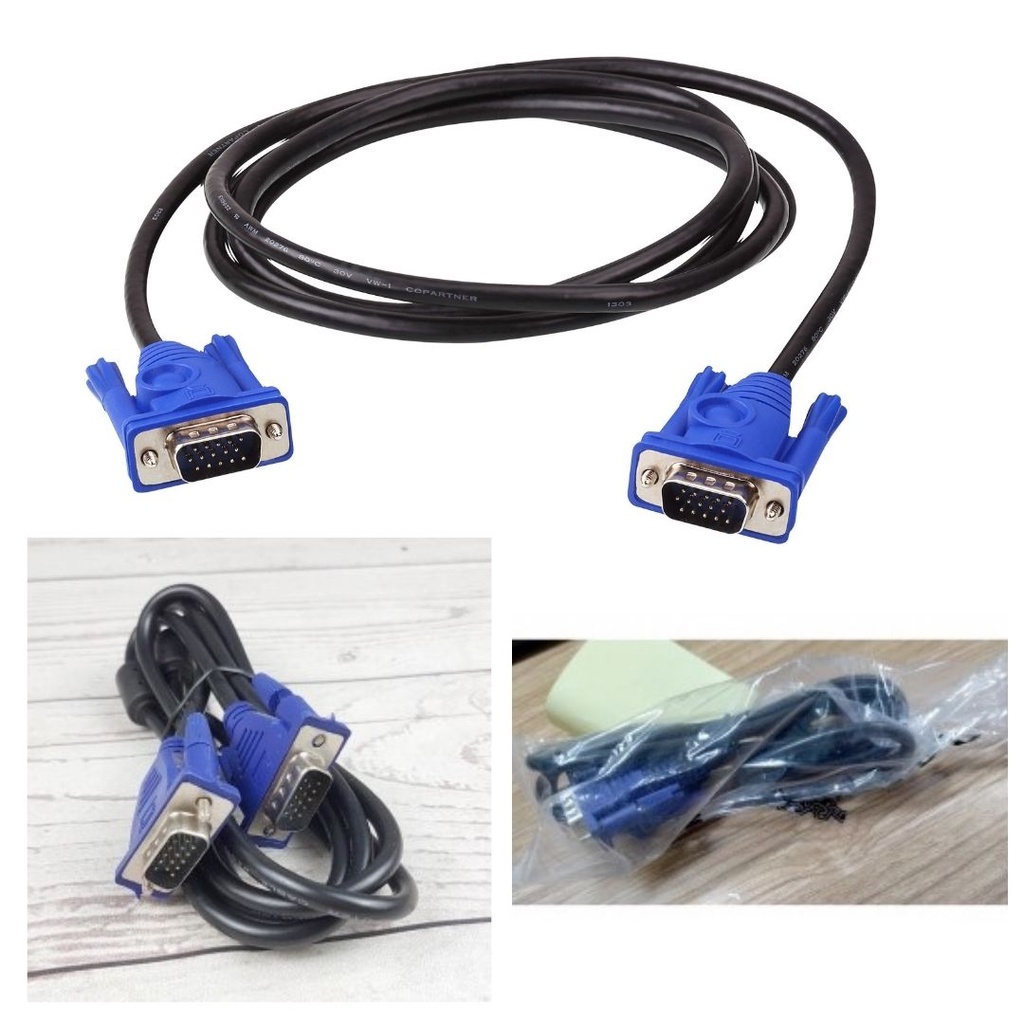 Kabel Komputer Monitor VGA ke VGA Dan Spliter VGA Male ke 2 VGA Female 111158