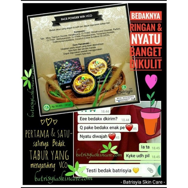 Bedak tabur Batrisyia Herbal