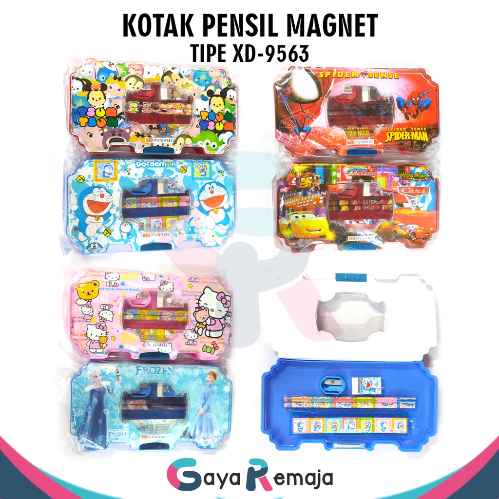 

Kotak Pensil Magnet / Pencil Case Magnet / Tepak Pensil Karakter / Tempat Pensil Fancy