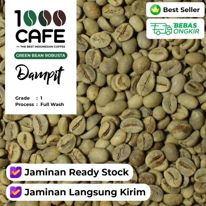 

[ COD ] [TERMURAH] GREEN BEAN ROBUSTA DAMPIT FULL WASH G1 - 1KG STOK TERBATAS Kode 116