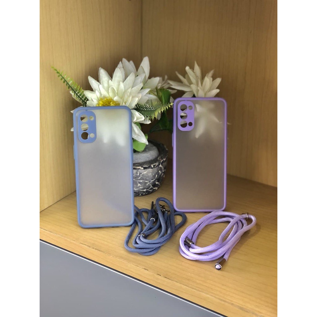 CASE OPPO RENO 4 Camera Slide Protection Case + LANYARD TALI HP