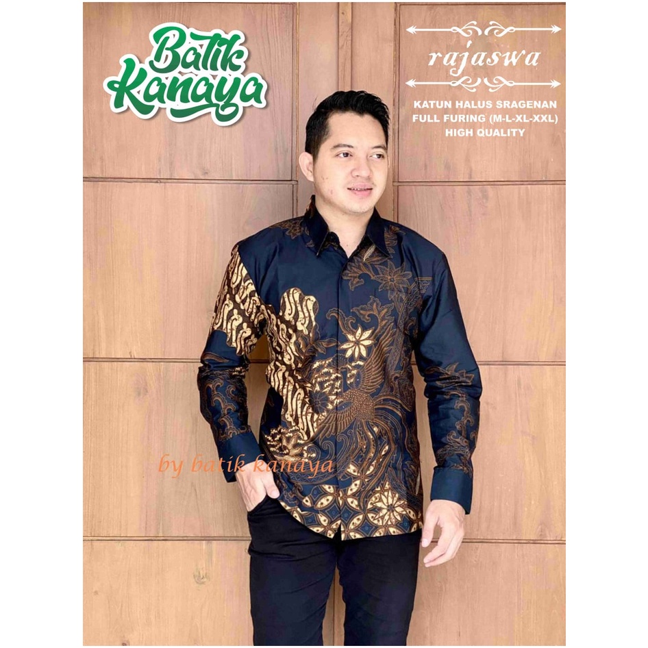 Jual PROMO RAJASWA KANAYA KEMEJA BATIK SOLO PRIA LENGAN PANJANG PENDEK ...