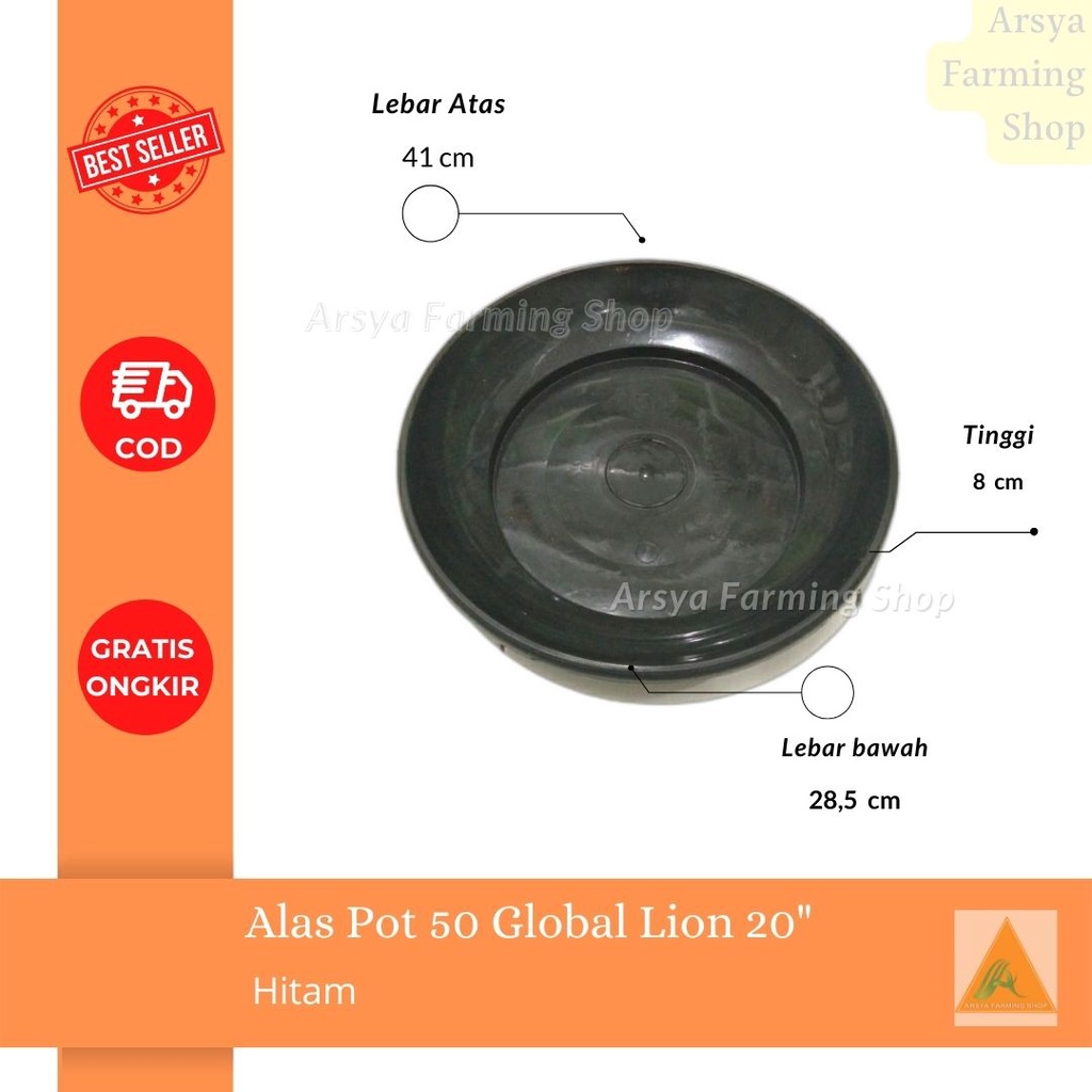 Tatakan Pot / Alas Pot 50 ( 20" ) Khusus Instan Kurir