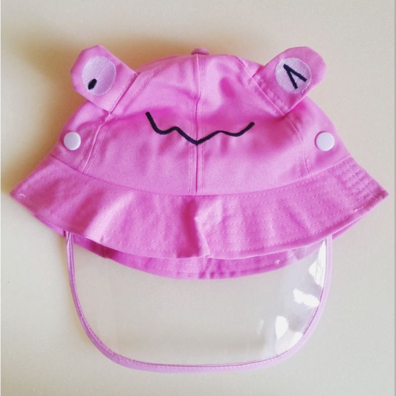 Topi Buket bayi anak anti korona / Baby buket hat frog