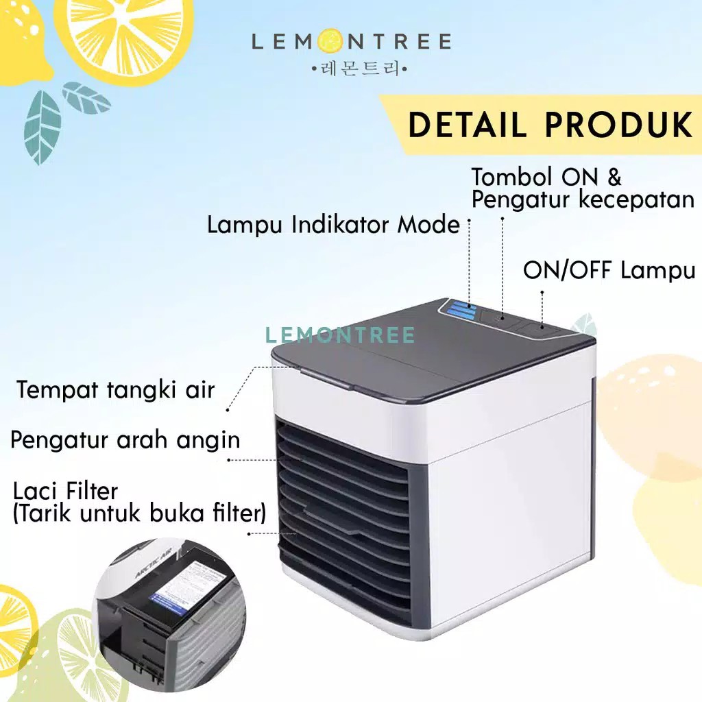 MAKASSAR: Kipas AC Mini Artic Pendingin Ruangan Sejuk Air cooler Kipas Air Portable Cocok Untuk Kos