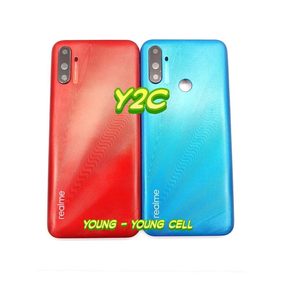 BACKDOOR REALME C3 3 CAMERA / TUTUP BELAKANG / BATERAI