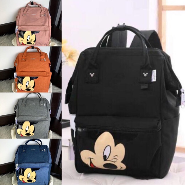 Tas Ransel Anello Mickey LIMITED EDITION 2019 Original dan backpack anello polos 2in1 Large
