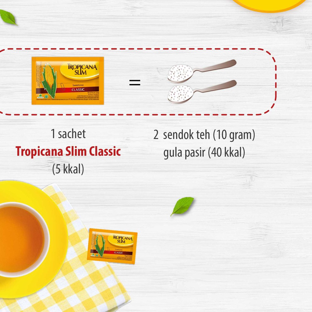 

➵ Tropicana Slim Sweetener Classic Refill 500gr - Pemanis untuk Bantu Batasi Gula ○