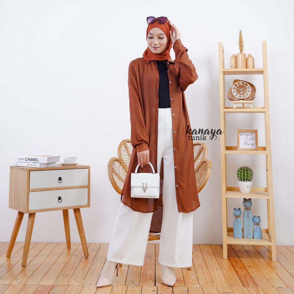 grosir_solo || AILEN AZKIA GRECE KEMEJA TUNIK ATASAN WANITA MUSLIM TUNIK LONG / KANAYA LONG TUNIK RAYON / KILLA TUNIK POLOS TOYOBO | Ailen Tunik