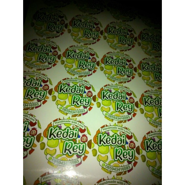 

Stiker Makanan dan Kemasan Murah Diskon