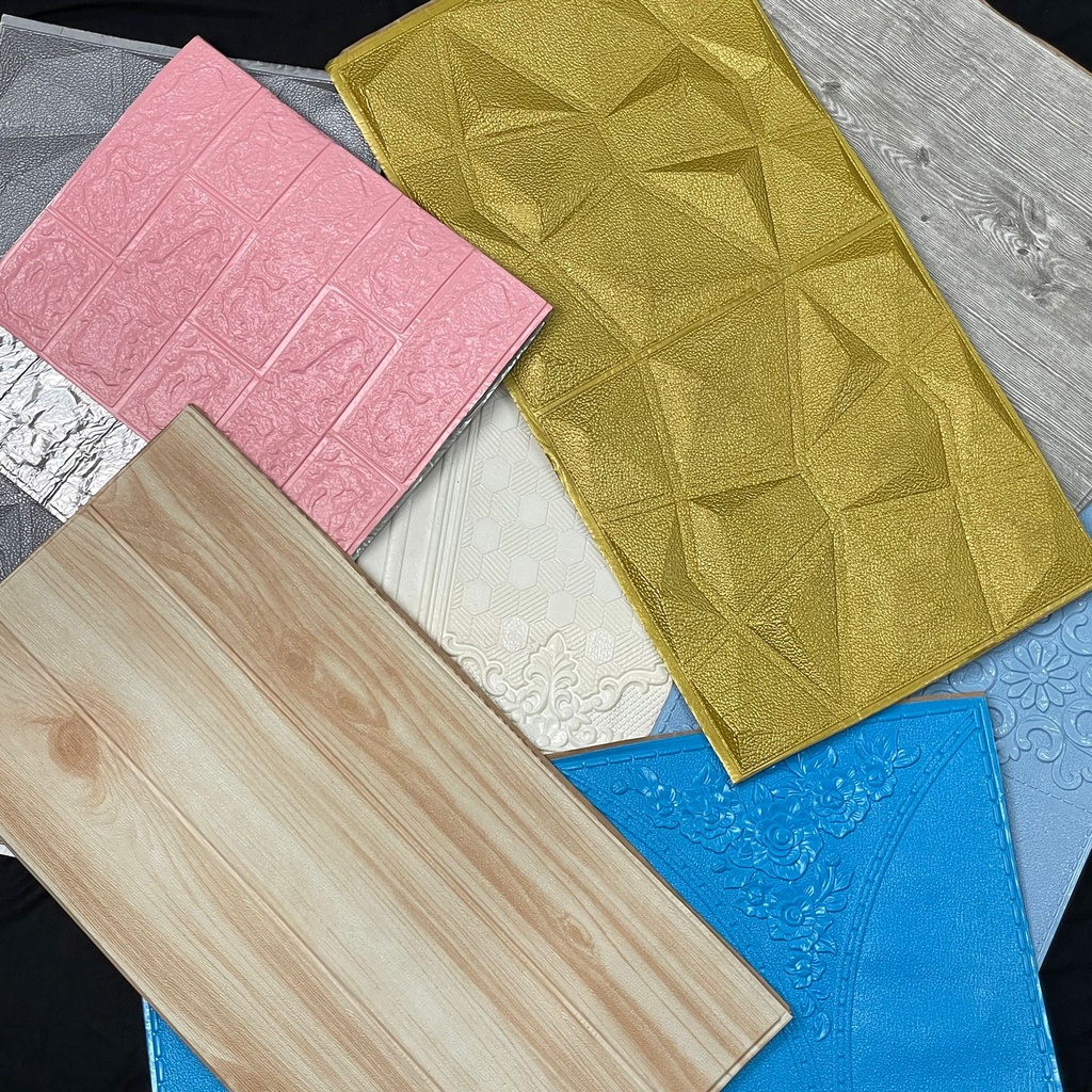 Promo!! Cuci Gudang Wallfoam Wallpaper Dinding FOAM Timbul 3D Tidak Lolos QC [Cacat]-5