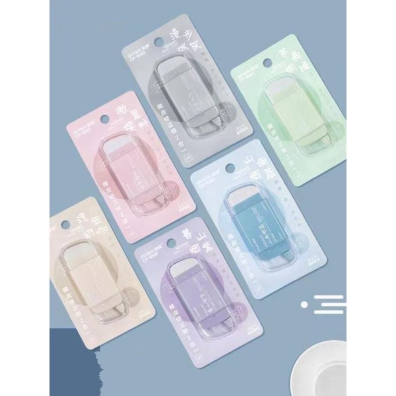 

Correction Tape With Eraser Morandi Pastel Color