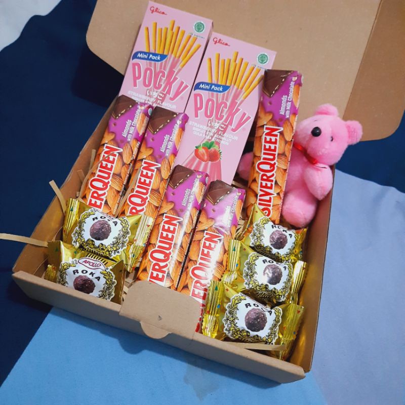 HAMPERS SPECIAL COKLAT SILVERQUEEN HAMPERS VALENTINE KADO PACAR GIFT BOX COKLAT