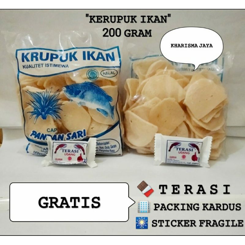 

Krupuk ikan pandan sari 200gr