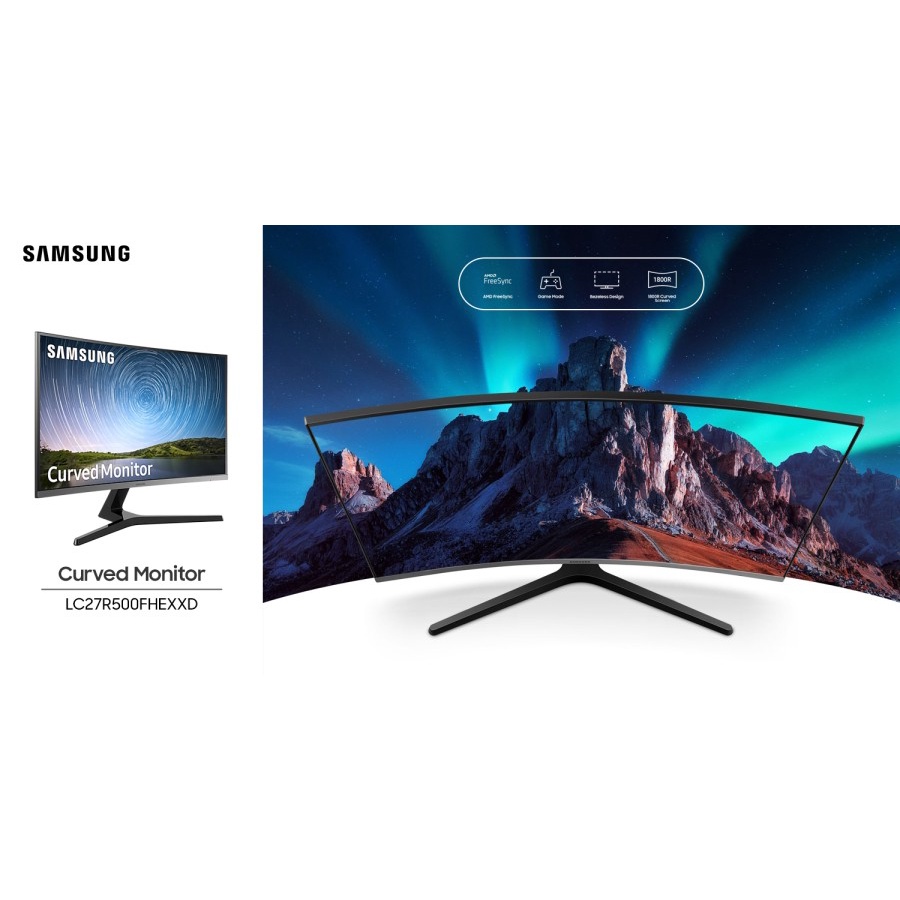 Monitor LED Samsung 27&quot; C27R500 LC27R500FHEXXD Bezeless Curved