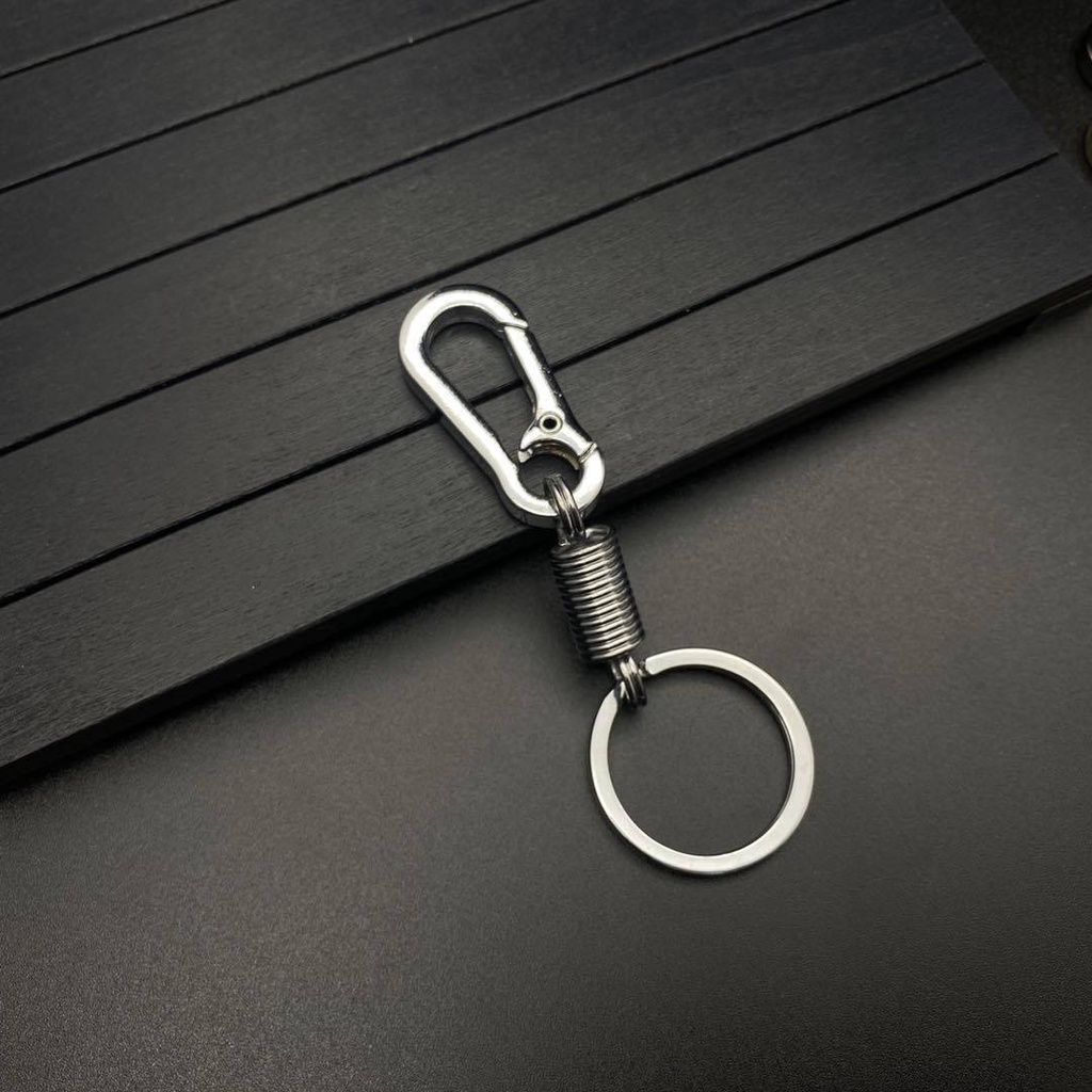 Gantungan kunci carabiner spring per stainless kualitas terbaik murah tebal