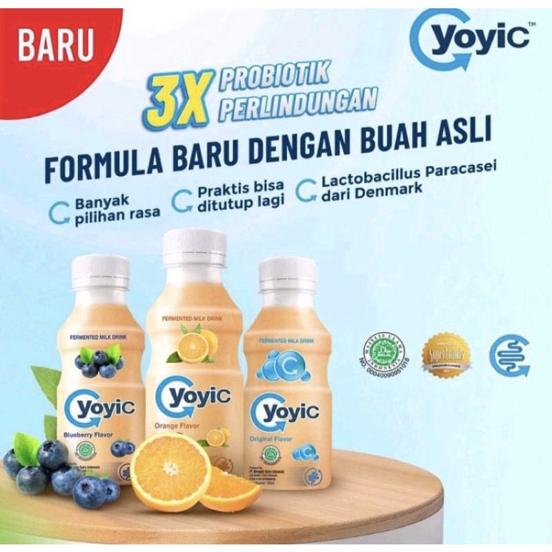 YoyiC Susu Fermentasi 130ml harga per 6pcs 20.000, tersedia 3rasa