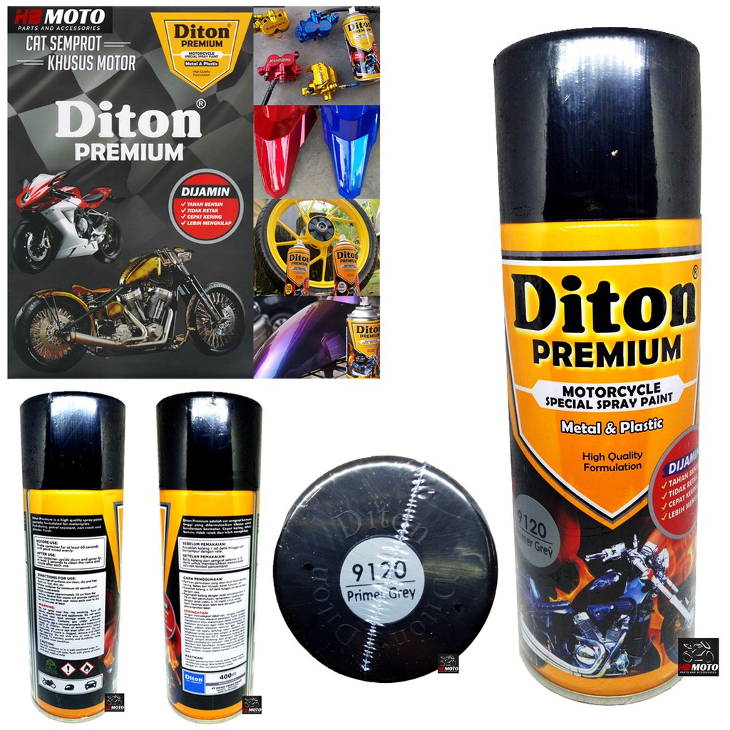 9120 Cat Semprot Diton Premium 9120 Primer Grey ( Abu-Abu Primer ) ISI 400 CC / Cat Semprot Motor