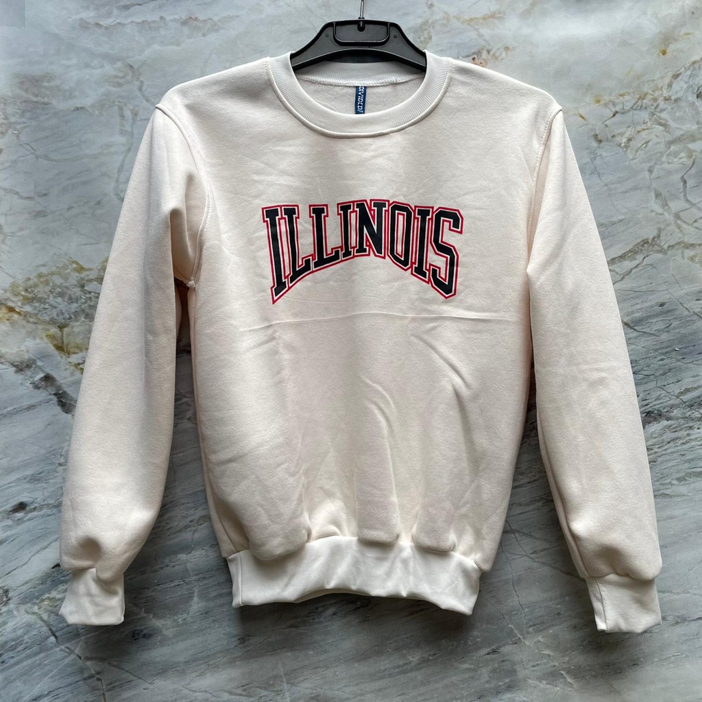 H&amp;M Crewneck Illinois FREE PLASTIC BAG / Sweater Crewneck HnM Original Sweatshirt Pria Wanita