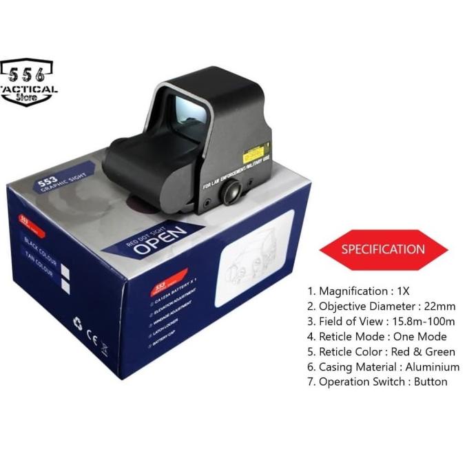 Eotech Holograph Sight Open Graphic Sight 553 Star Seller