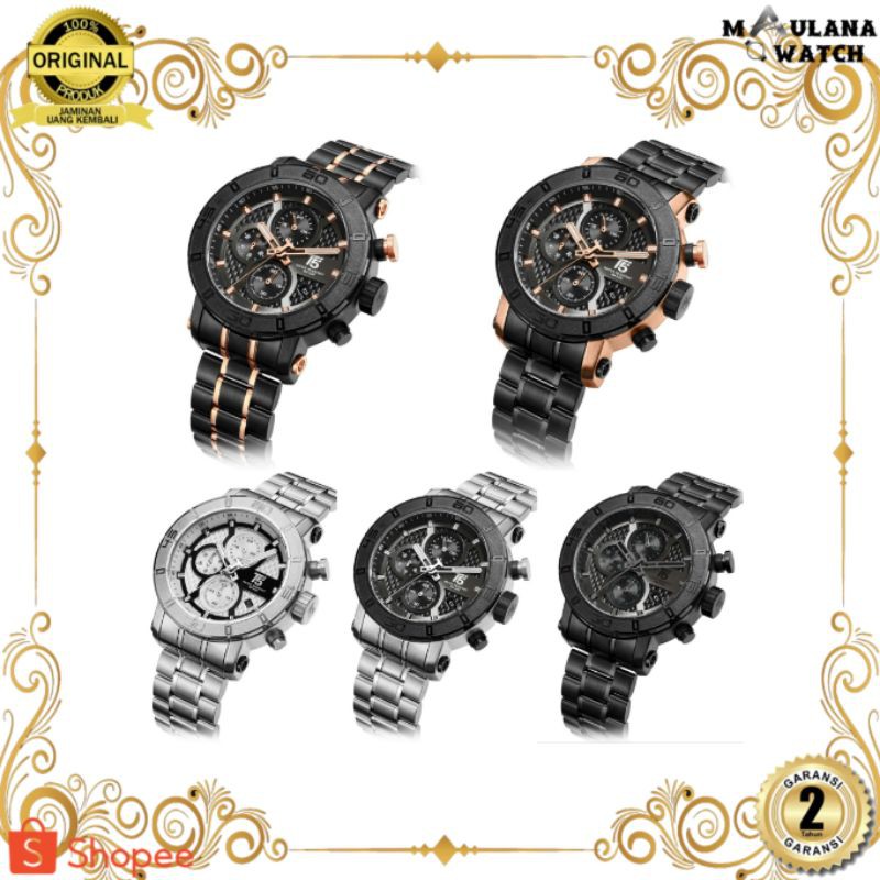 JAM TANGAN PRIA WANITA | RANTAI | KULIT | KARET | MURAH | PRIA T5 H 3635G ORIGINAL