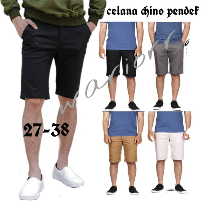 Celana Chino Pendek Stretch Pria Premium Size 27-38