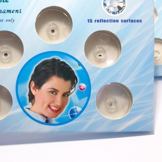 ♠ Diamond Shine ( Warna ) Kristal Mengkilap Original Model Round Skyce Kristal Gigi Motif Bulat ❁