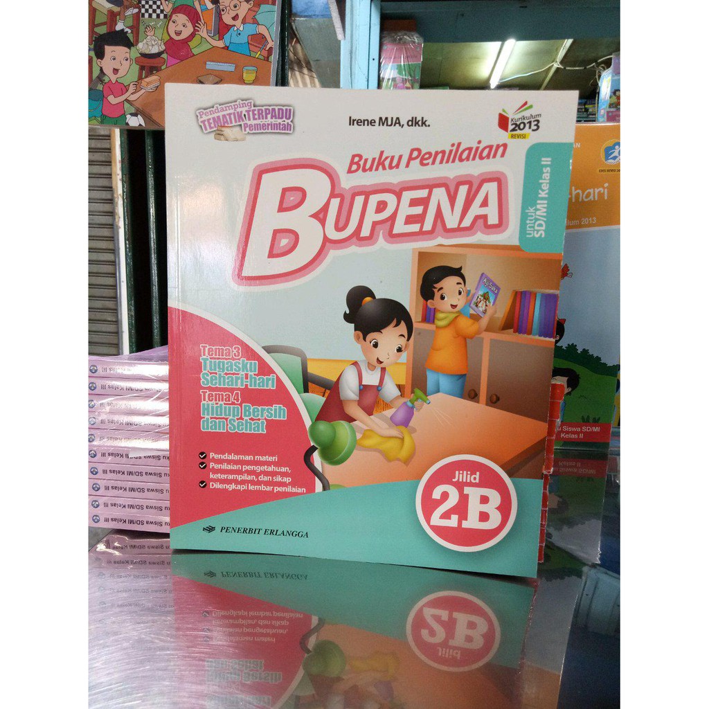 Jual buku BUPENA 2B.  .Buku Bupena Kelas 2 SD.  .REVISI.  .ERlangga.
