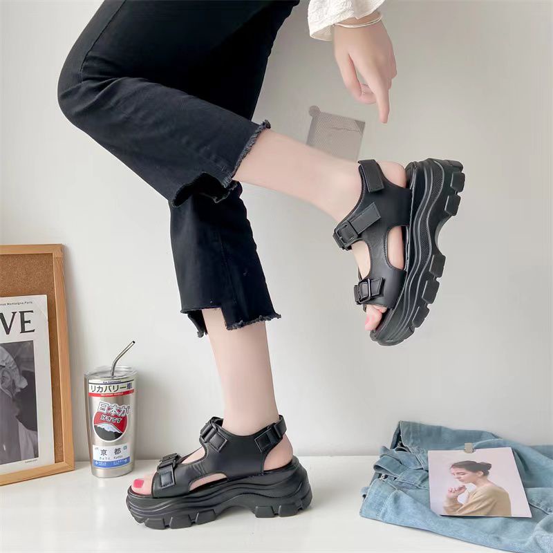 [GROSIR][COD] SEVEN_DAY SANDAL WEDGES WANITA KOREA IMPORT CASUAL SHOES SVN-307