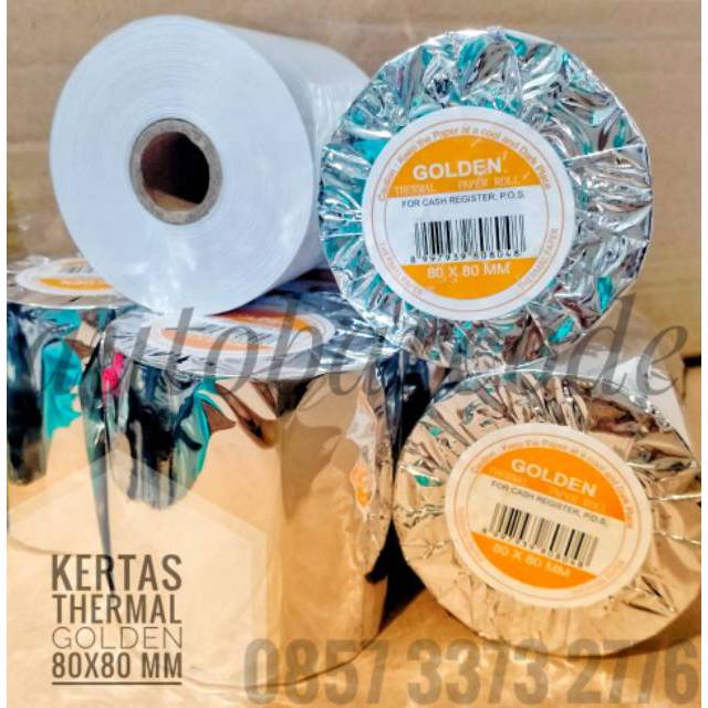 KERTAS THERMAL GOLDEN 80x80 MM STRUK KASIR 80MM