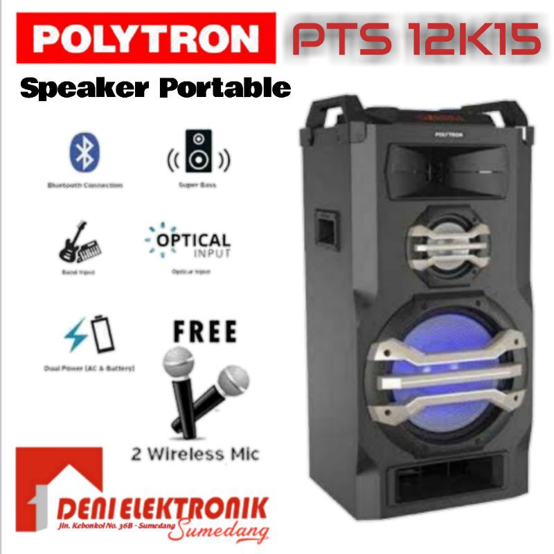 Speaker Portable Polytron 12K15