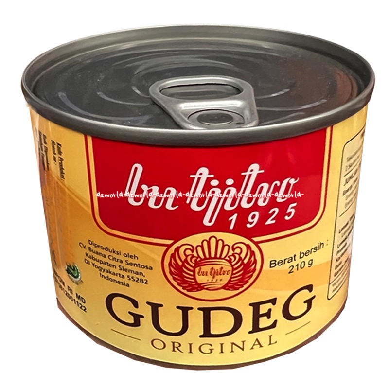 Bu Tjitro 1925 Gudeg Original 210gr Gudeg Pedas Gudek Kemasan Kaleng Siap Saji Makan Sarden Gudeg Jogja Bu Titro