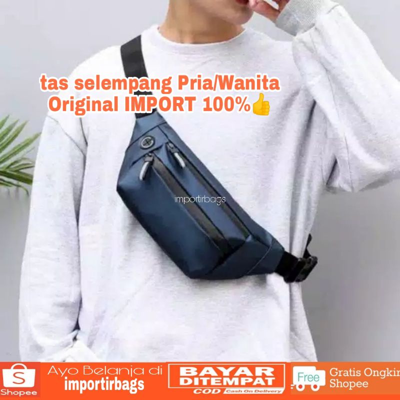 Waistbags YAGESUGE - Tas Slempang Punggung Dada Pinggang Handbag Pria - Wanita Anti Air