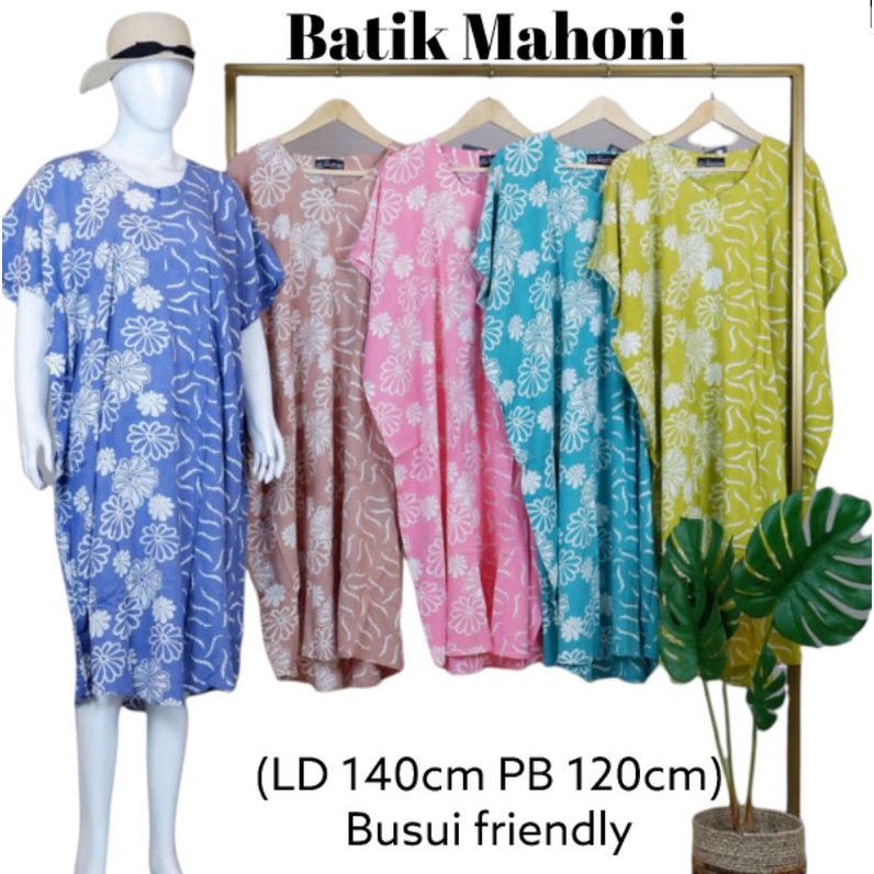 DK resleting Batik Mahoni / Daster Kelelawar Lowo kalong jumbo Batik Huza Pekalongan